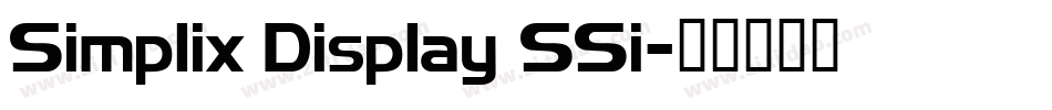 Simplix Display SSi字体转换